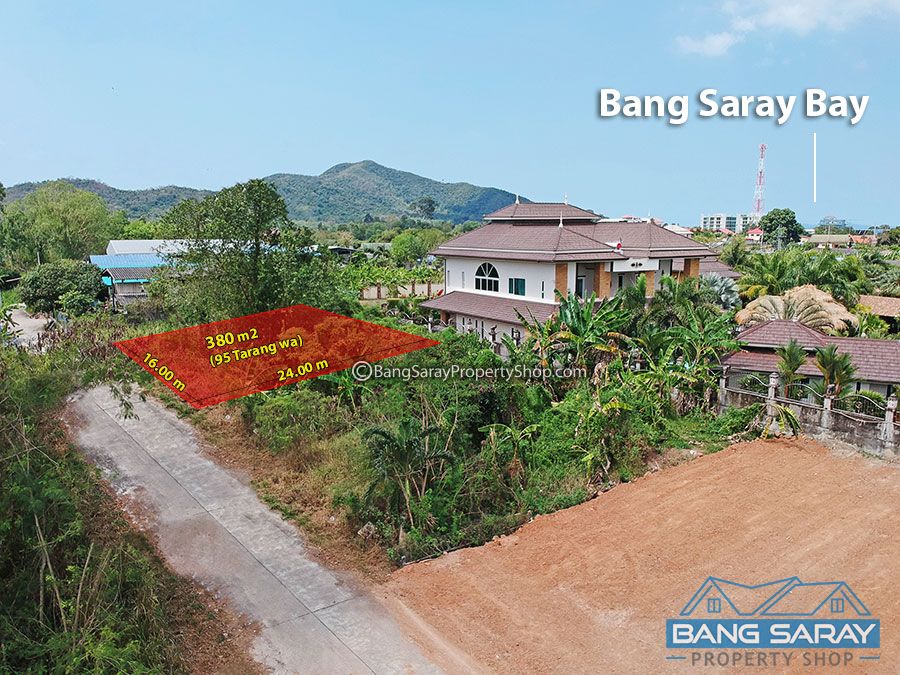 Land plot 380 m2 Bang Saray Beachside ที่ดิน  สำหรับขาย