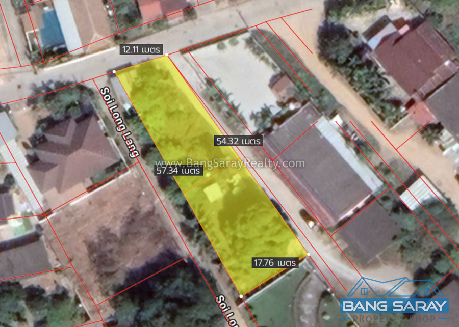 Plot of Land for Sale in Beachside of Bang Saray ที่ดิน  สำหรับขาย