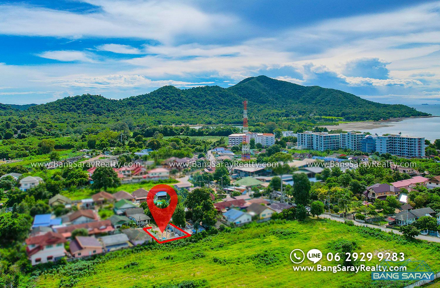 Plot of Land for Sale, only 900m. from Ocean ที่ดิน  สำหรับขาย