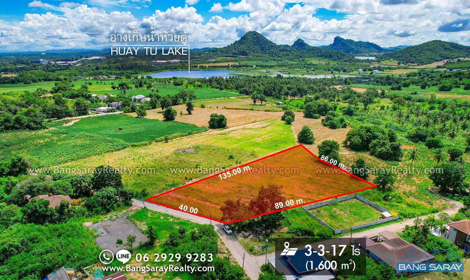 3 Rai 317 Sqw of Land for Sale in Bang Saray, Mountain view. ที่ดิน  สำหรับขาย