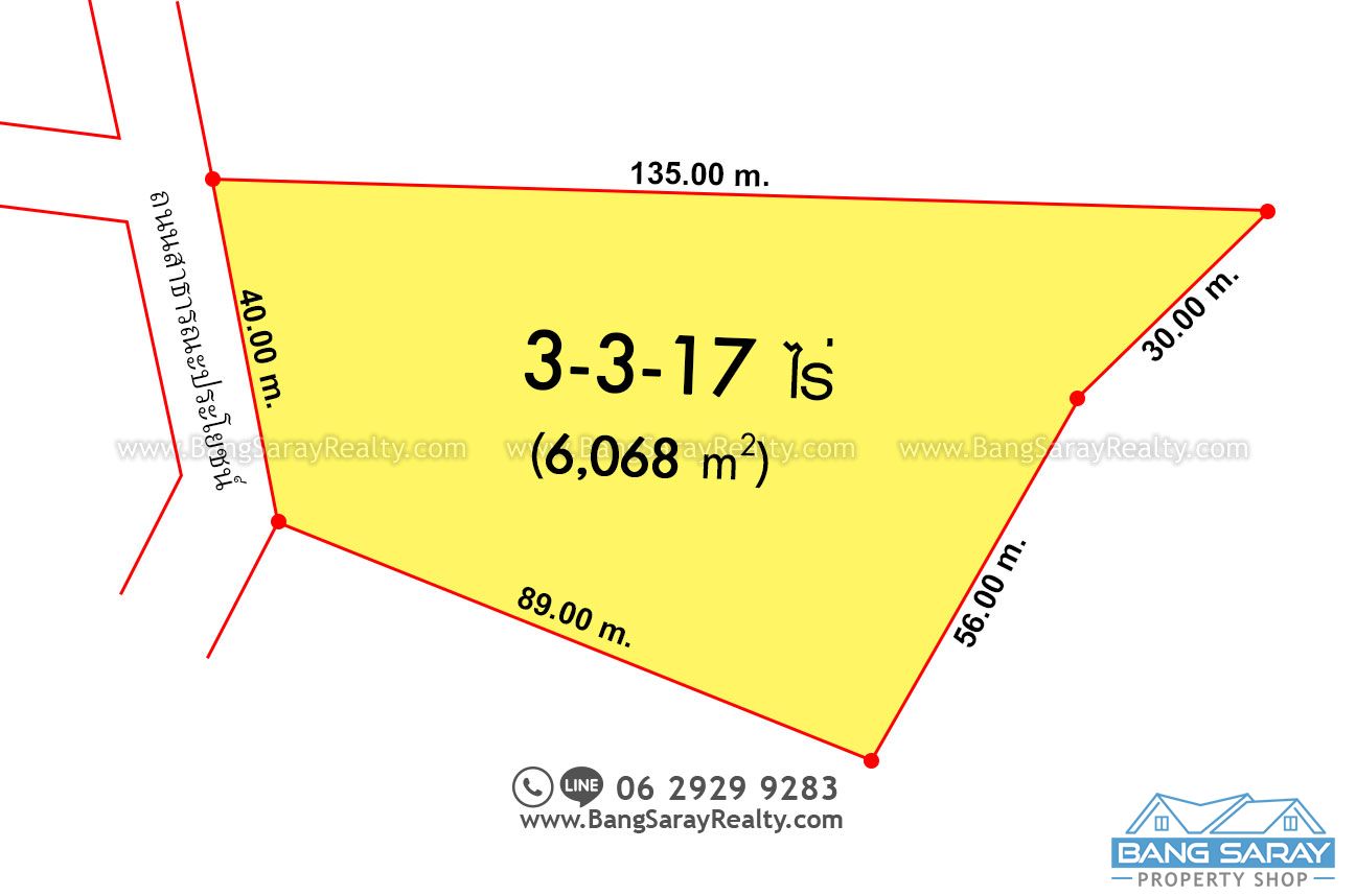 3 Rai 317 Sqw of Land for Sale in Bang Saray, Mountain view. ที่ดิน  สำหรับขาย