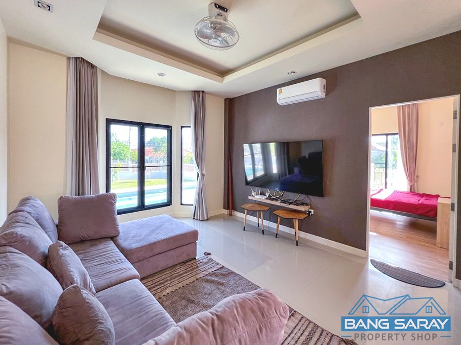 Pool Villa for Rent in Bang Saray, Next to Sukhumvit Rd. บ้าน  สำหรับเช่า