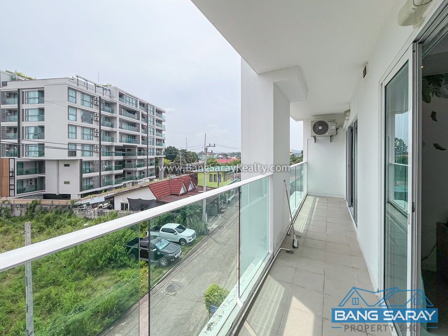 Two bed condo for rent at Sea Saran Beachside Bang Saray คอนโด  สำหรับเช่า