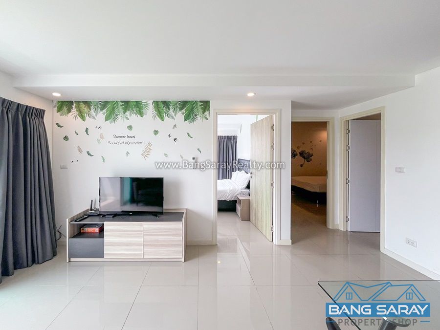 Two bed condo for rent at Sea Saran Beachside Bang Saray คอนโด  สำหรับเช่า