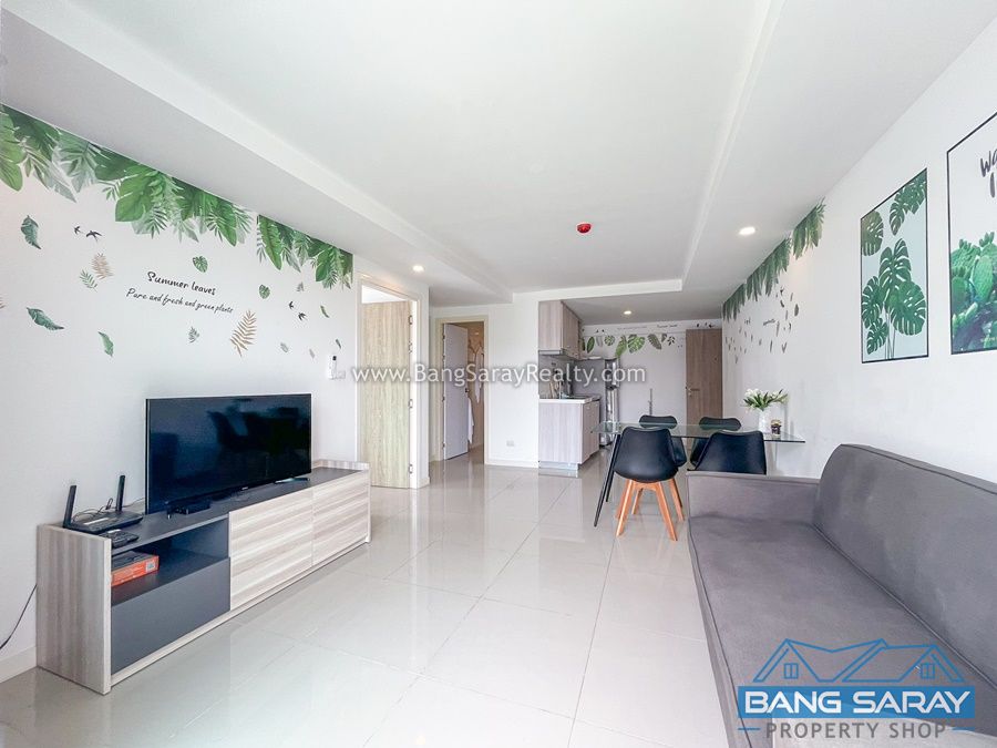 Two bed condo for rent at Sea Saran Beachside Bang Saray คอนโด  สำหรับเช่า