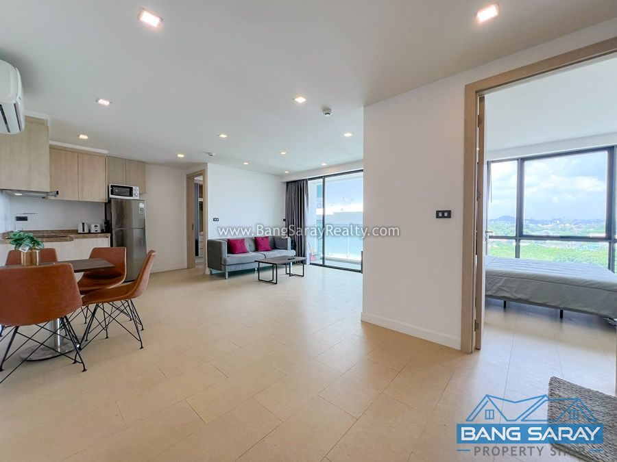 Two Bed Condo for Rent in Bang Saray, 100m. to beach คอนโด  สำหรับเช่า