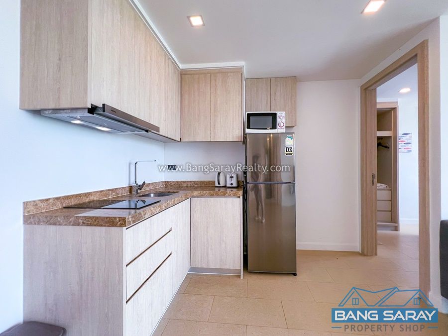 Two Bed Condo for Rent in Bang Saray, 100m. to beach คอนโด  สำหรับเช่า