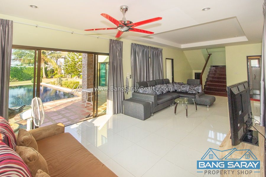 Pool Villa with Large Garden for Rent in East Bang Saray บ้าน  สำหรับเช่า