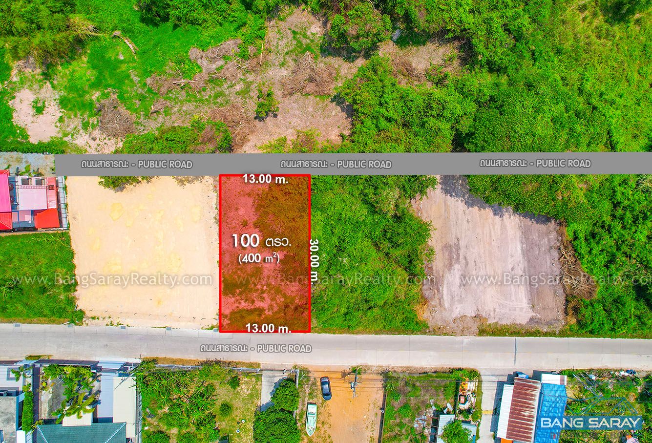 Beachside Land for Sale in Bang Saray ที่ดิน  สำหรับขาย