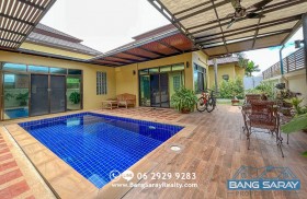 Pool Villa หลังมุม ฝั่งทะเลบางเสร่ ขายและให้เช่า - 3 ห้องนอนบ้านสำหรับขายในบางเสร่, นาจอมเทียน