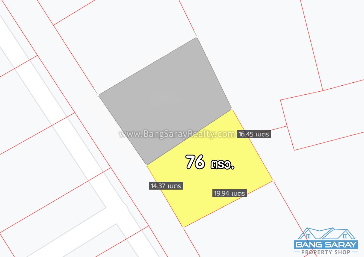 Land for Sale in Oceanside Bang Saray ที่ดิน  สำหรับขาย