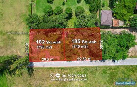  182 & 185 Sqw Land For Sale In Na Jomtien, Near  Wat Yan Reservoir - ที่ดินสำหรับขายในนาจอมเทียน, นาจอมเทียน