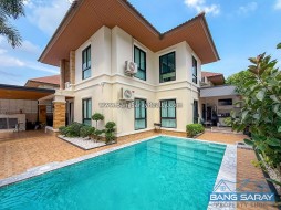 บ้านเดี่ยวหลังมุม วิวภูเขา สระส่วนตัว รีโนเวทใหม่ทั้งหลัง - 4 ห้องนอนบ้านสำหรับขายในบางเสร่, นาจอมเทียน