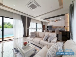 บ้านเดี่ยวสร้างใหม่ Pool Villa วิวภูเขา - 3 ห้องนอนบ้านสำหรับขายในบางเสร่, นาจอมเทียน