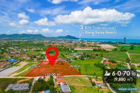 ขายที่ดิน 6 ไร่ ใกล้ทะเลบางเสร่เพียง 3 กม. ราคาดีมาก - ที่ดินสำหรับขายในบางเสร่, นาจอมเทียน