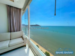 Del Mare Condo, Bang Saray Beachfront, Front-corner 180° Sea Views - 2 ห้องนอนคอนโดสำหรับขายในบางเสร่, นาจอมเทียน