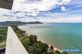 Del Mare Beachfront Condo ห้องมุมให้เช่า - 1 ห้องนอนคอนโดสำหรับเช่าในบางเสร่, นาจอมเทียน