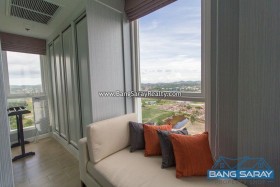 Del Mare Beachfront Condo ห้องมุมให้เช่า - 1 ห้องนอนคอนโดสำหรับเช่าในบางเสร่, นาจอมเทียน