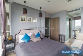 Del Mare Beachfront Condo ห้องมุมให้เช่า - 1 ห้องนอนคอนโดสำหรับเช่าในบางเสร่, นาจอมเทียน