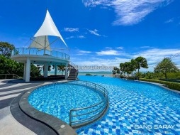 Del Mare Beachfront Condo ห้องมุมให้เช่า - 1 ห้องนอนคอนโดสำหรับเช่าในบางเสร่, นาจอมเทียน