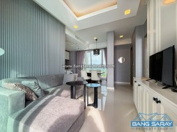 Del Mare Beachfront Condo ห้องมุมให้เช่า - 1 ห้องนอนคอนโดสำหรับเช่าในบางเสร่, นาจอมเทียน