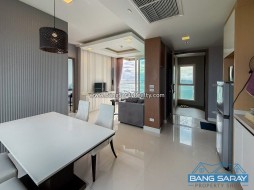Del Mare Beachfront Condo ห้องมุมให้เช่า - 1 ห้องนอนคอนโดสำหรับเช่าในบางเสร่, นาจอมเทียน