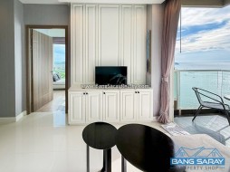 Del Mare Beachfront Condo ห้องมุมให้เช่า - 1 ห้องนอนคอนโดสำหรับเช่าในบางเสร่, นาจอมเทียน