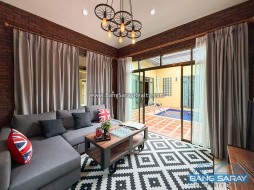 บ้านเดี่ยว Modern Dark Interior สระว่ายน้ำส่วนตัว – ฝั่งทะเลบางเสร่ - 3 ห้องนอนบ้านสำหรับขายในบางเสร่, นาจอมเทียน