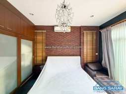 บ้านเดี่ยว Modern Dark Interior สระว่ายน้ำส่วนตัว – ฝั่งทะเลบางเสร่ - 3 ห้องนอนบ้านสำหรับขายในบางเสร่, นาจอมเทียน