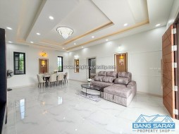 บ้านเดี่ยวสร้างใหม่ บางเสร่ ใกล้ถนนสุขุมวิทเพียง 1 กม. - 3 ห้องนอนบ้านสำหรับขายในบางเสร่, นาจอมเทียน