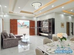 บ้านเดี่ยวสร้างใหม่ บางเสร่ ใกล้ถนนสุขุมวิทเพียง 1 กม. - 3 ห้องนอนบ้านสำหรับขายในบางเสร่, นาจอมเทียน